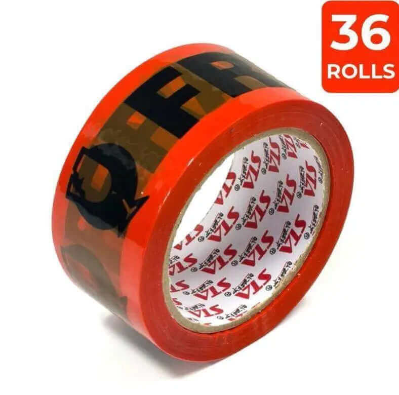 36 Rolls Fragile Packing Tape 48 mm x 66 m | Packing Tapes and Supplies | Packstore