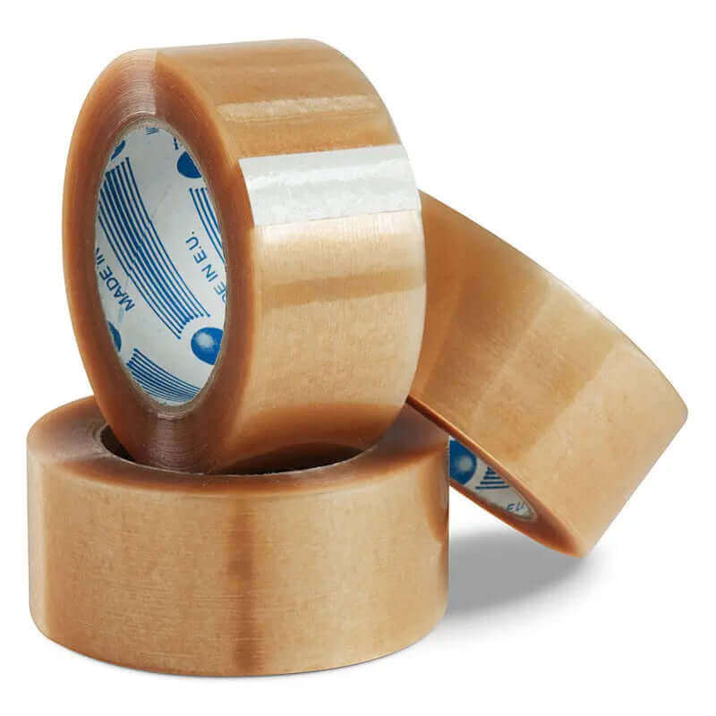Bulk Rolls Natural Rubber Packing Tape 48 mm x 75 m | Packing Tapes and Supplies | Packstore