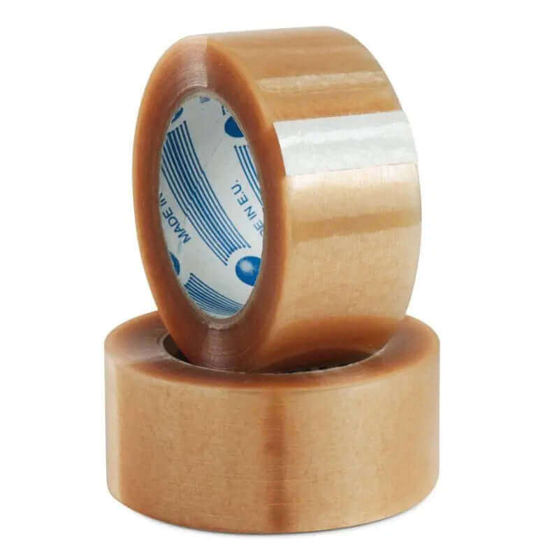 Bulk Rolls Natural Rubber Packing Tape 48 mm x 75 m | Packing Tapes and Supplies | Packstore