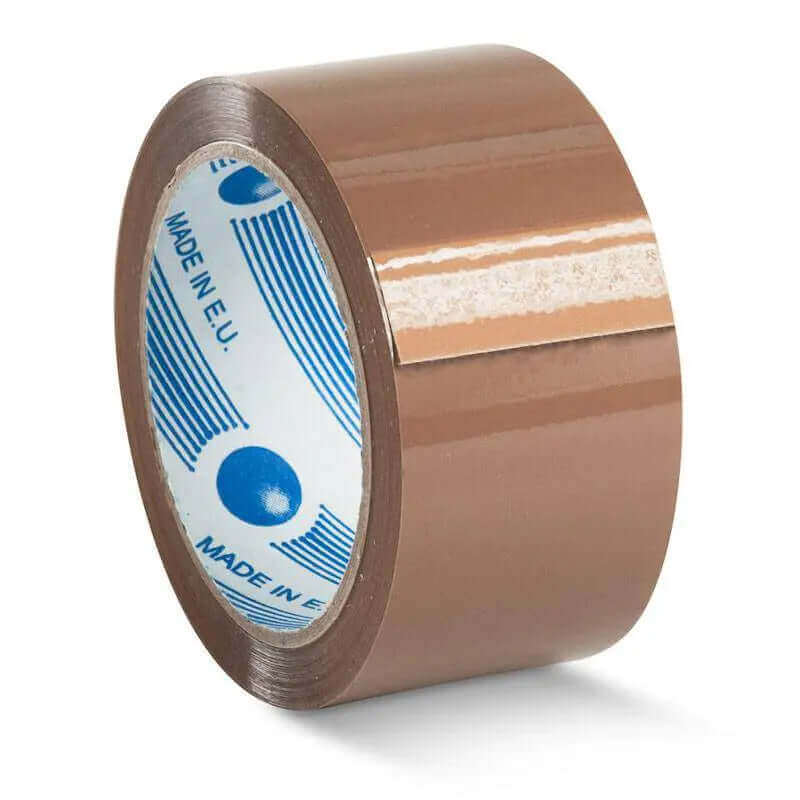 Bulk Rolls Natural Rubber Packing Tape 48 mm x 75 m | Packing Tapes and Supplies | Packstore