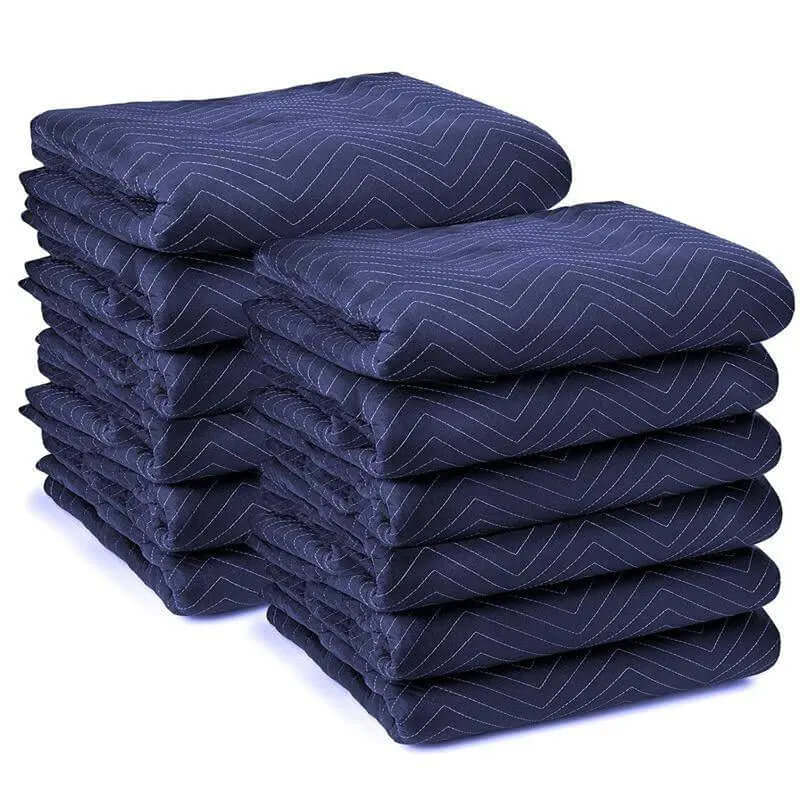 Heavy Duty Moving Blankets 1.8m x 3.4m 5 PACK | Moving Blankets and Burlap Pads | Packstore