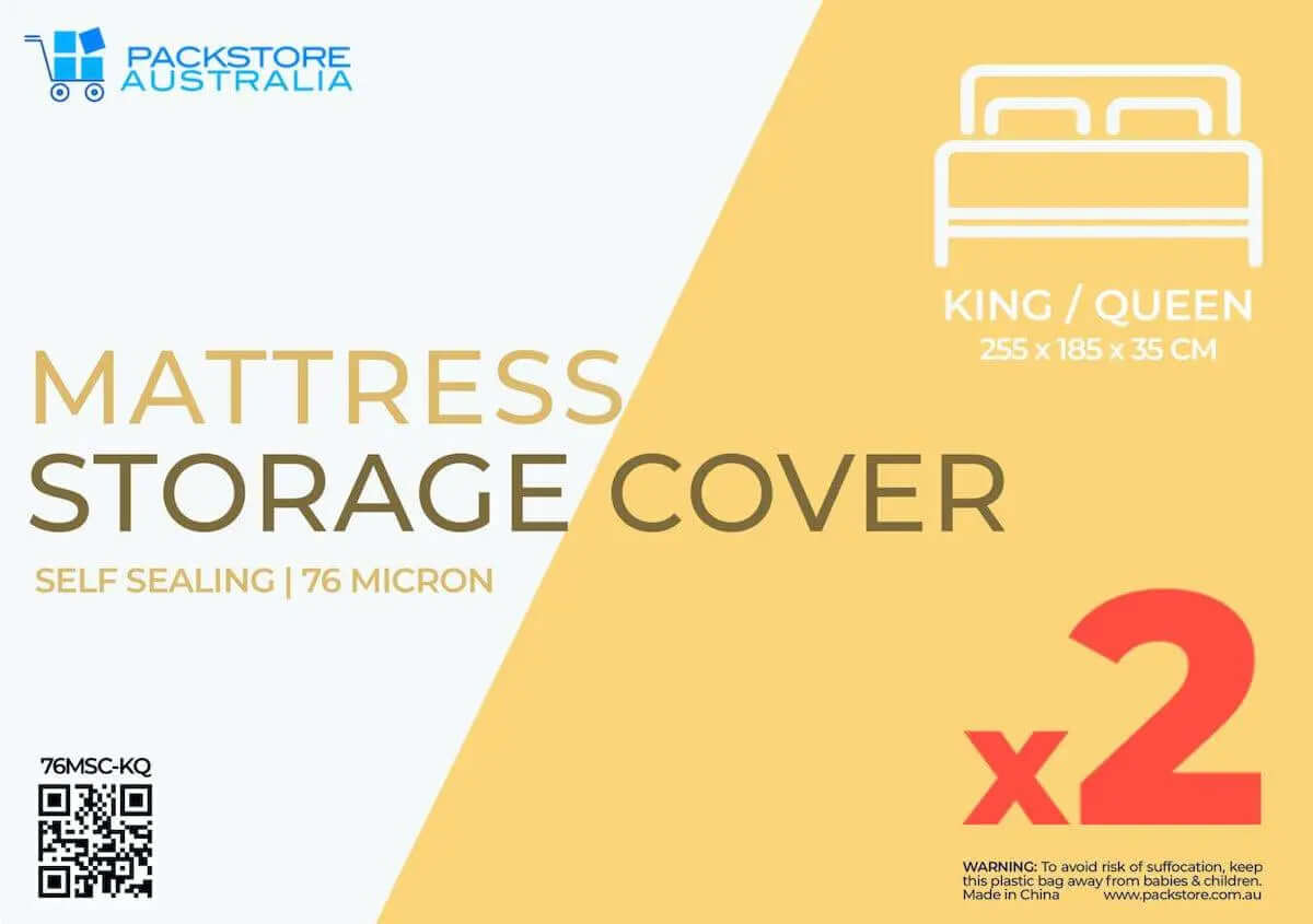 Super Heavy Duty Mattress Covers King / Queen - 2 PACK   Storage Bags and Covers Packstore Australia Packstore