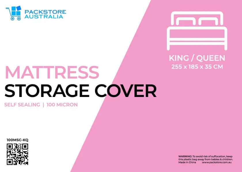 Extra Heavy Duty Mattress Cover for Moving and Storage - King/Queen   Storage Bags and Covers Packstore Australia Packstore