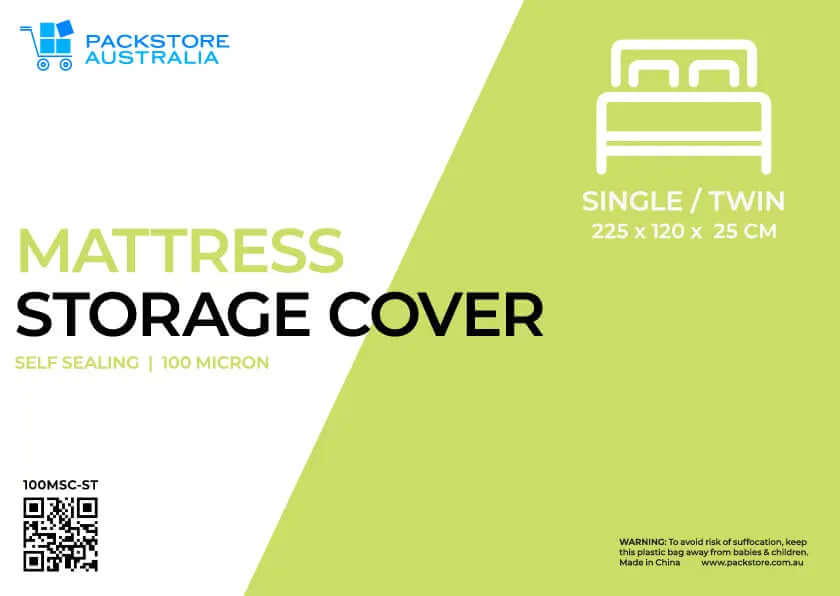 Extra Heavy Duty Mattress Cover for Moving and Storage - Single/Twin   Storage Bags and Covers Packstore Australia Packstore