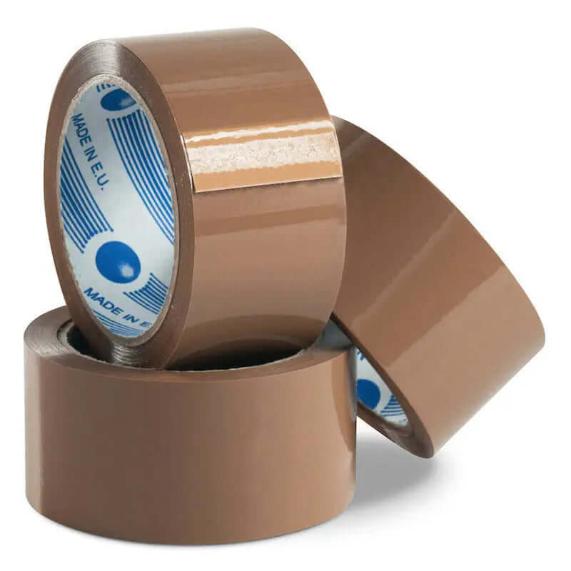 36 Rolls Natural Rubber Packing Tape 48 mm x 75 m | Packing Tapes and Supplies | Packstore