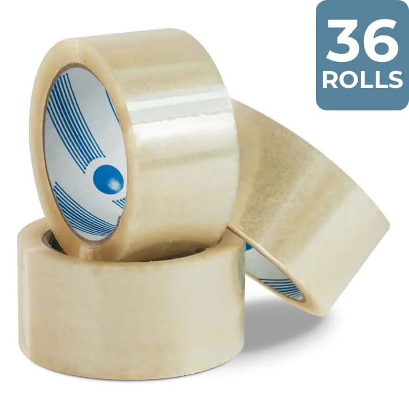 36 Rolls Packing Tape 48 mm x 75 m Clear | Packing Tapes and Supplies | Packstore