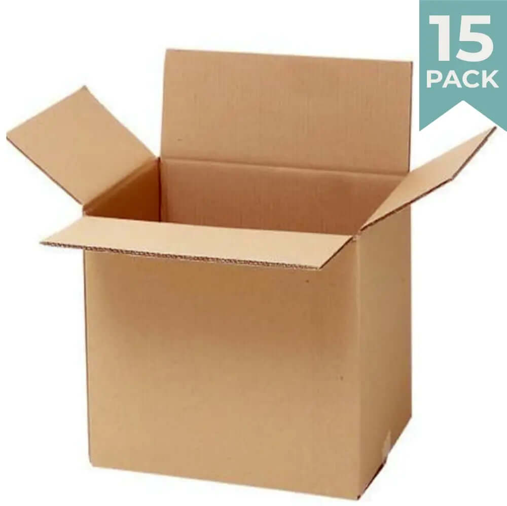 Heavy Duty Book Wine Moving Boxes - 15 Pack