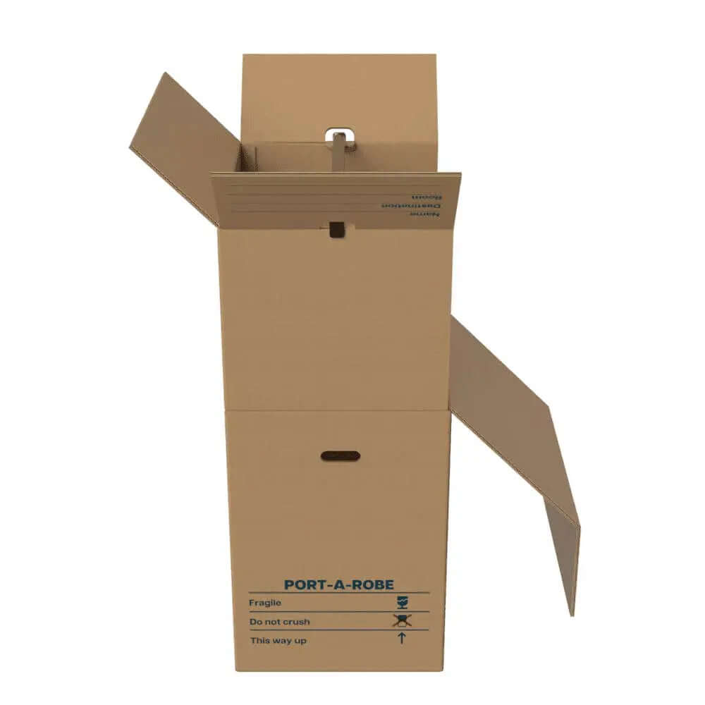 Heavy Duty Portable Wardrobe Box   Moving Boxes Packstore Australia Packstore