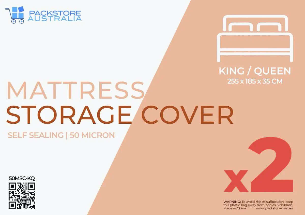 Heavy Duty Mattress Covers King/Queen - 2 PACK   Storage Bags and Covers Packstore Australia Packstore